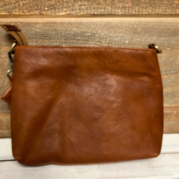 BERLINER BAGS Vintage Leather Shoulder Bag Marbella Crossbody Never Used - Picture 9 of 12